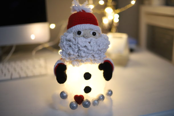 Uncinetto Schema Babbo Natale Uncinetto.Babbo Natale Con Luci Amigurumi Natale Crochet Tutorial Schema Gratis